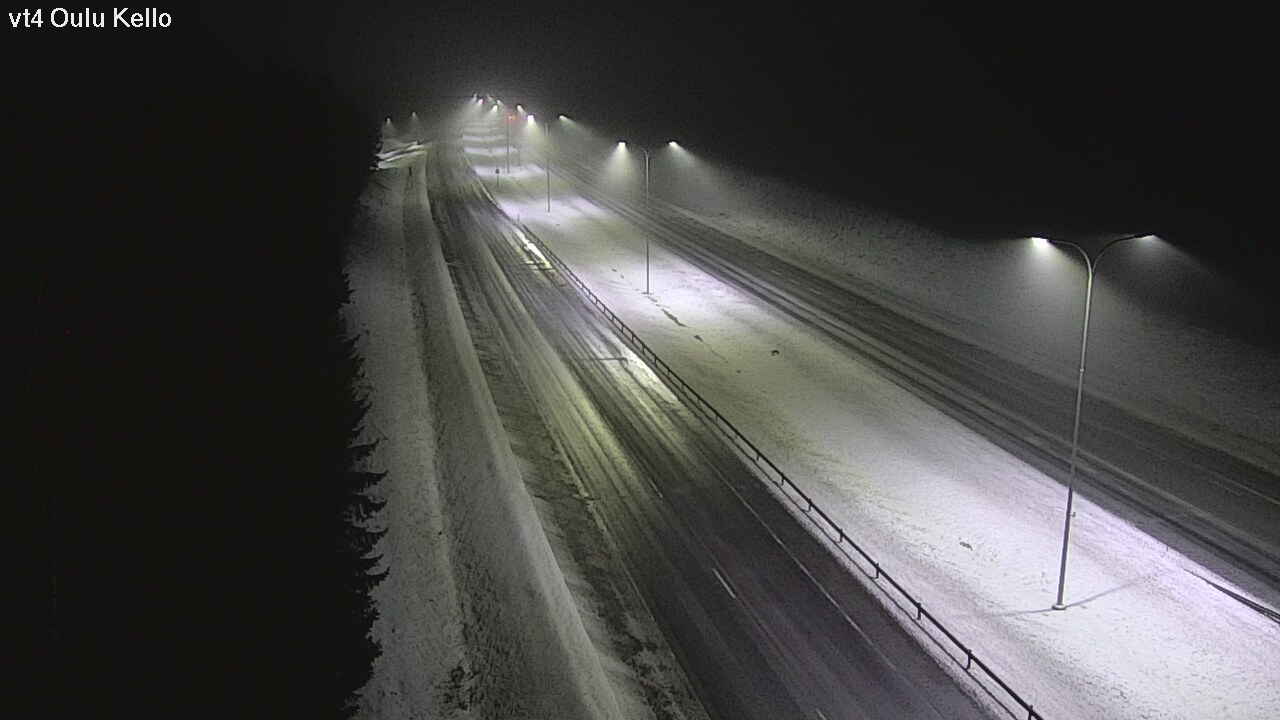 Weather Camera Image Väg 4 Uleåborg, Kello, Oulu, Pohjois-Pohjanmaa