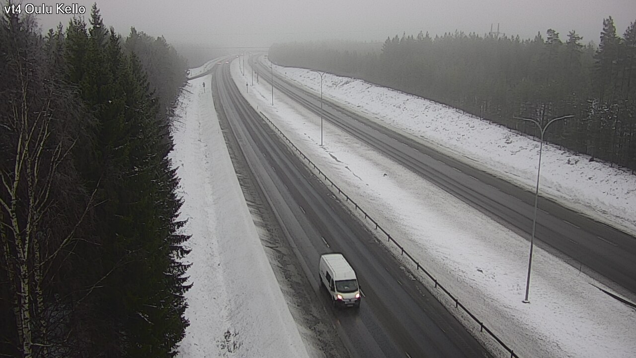 Weather Camera Image Väg 4 Uleåborg, Kello, Oulu, Pohjois-Pohjanmaa