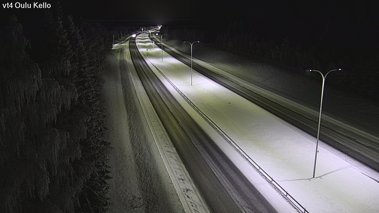 Weather Camera Image Väg 4 Uleåborg, Kello, Oulu, Pohjois-Pohjanmaa