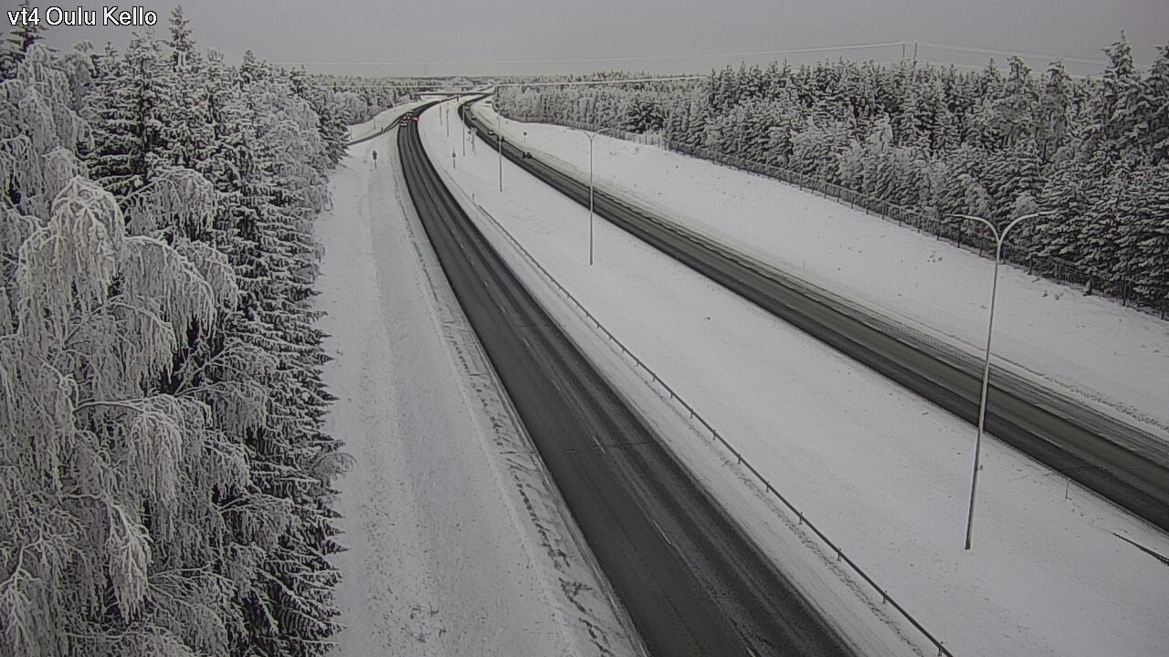 Weather Camera Image Väg 4 Uleåborg, Kello, Oulu, Pohjois-Pohjanmaa