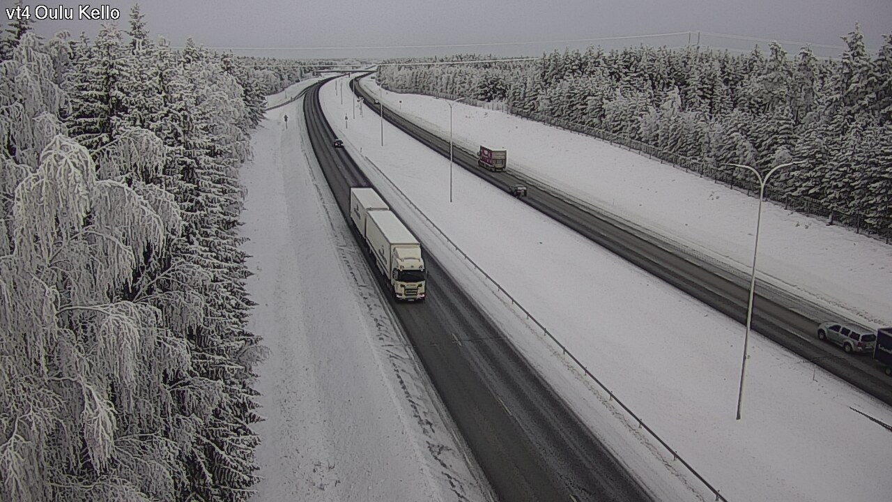 Weather Camera Image Väg 4 Uleåborg, Kello, Oulu, Pohjois-Pohjanmaa