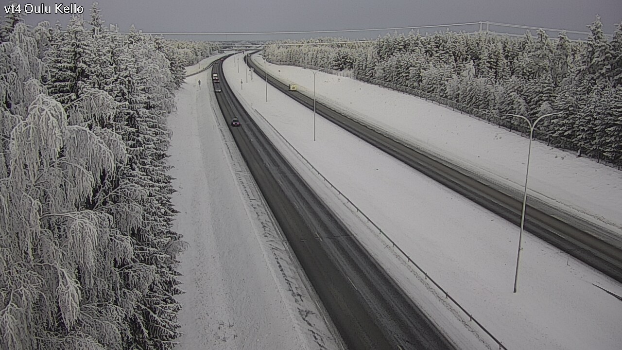 Weather Camera Image Väg 4 Uleåborg, Kello, Oulu, Pohjois-Pohjanmaa