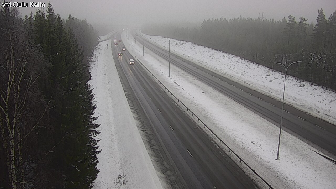 Weather Camera Image Väg 4 Uleåborg, Kello, Oulu, Pohjois-Pohjanmaa