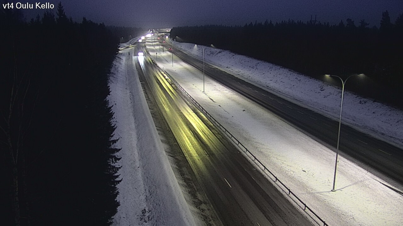 Weather Camera Image Väg 4 Uleåborg, Kello, Oulu, Pohjois-Pohjanmaa
