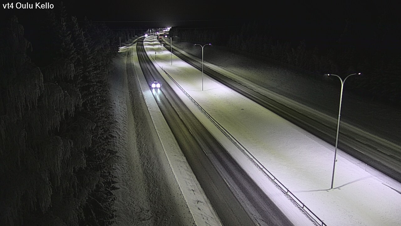 Weather Camera Image Väg 4 Uleåborg, Kello, Oulu, Pohjois-Pohjanmaa