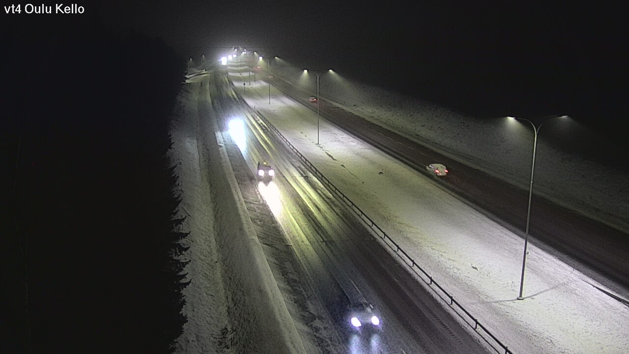 Weather Camera Image Väg 4 Uleåborg, Kello, Oulu, Pohjois-Pohjanmaa