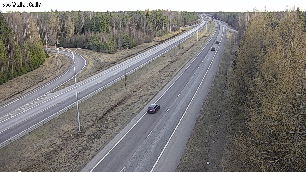 Weather Camera Image Väg 4 Uleåborg, Kello, Oulu, Pohjois-Pohjanmaa