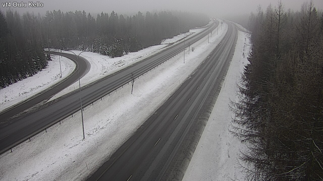 Weather Camera Image Road 4 Oulu, Kello, Oulu, Pohjois-Pohjanmaa