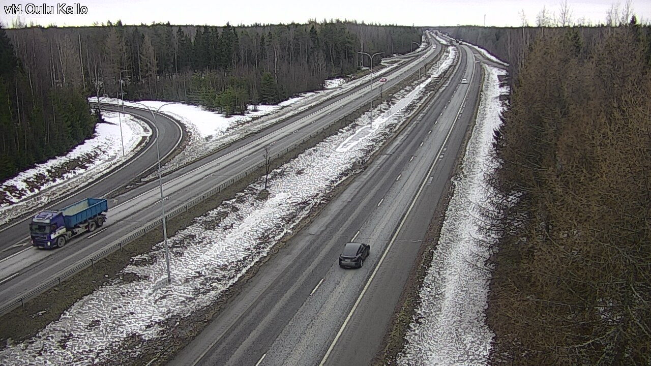 Weather Camera Image Road 4 Oulu, Kello, Oulu, Pohjois-Pohjanmaa