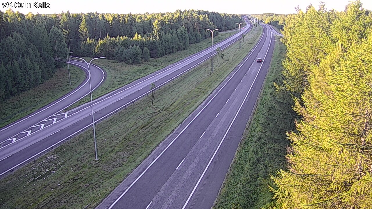 Weather Camera Image Road 4 Oulu, Kello, Oulu, Pohjois-Pohjanmaa