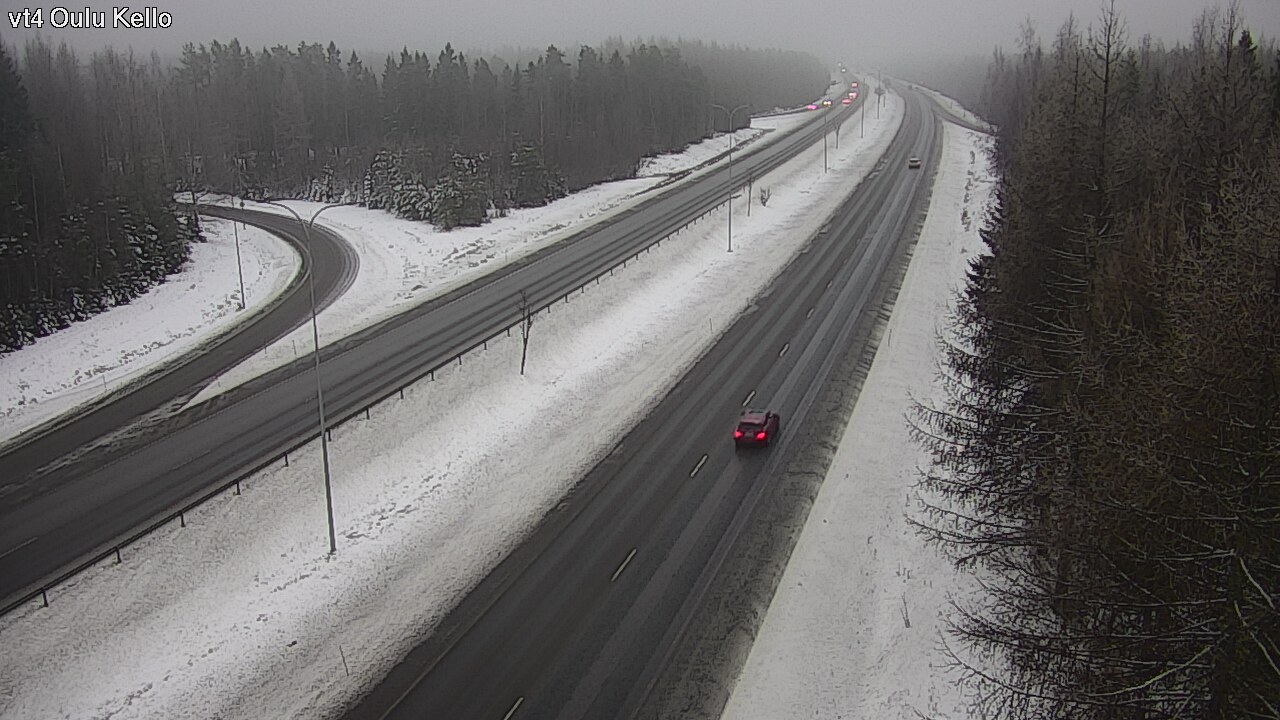 Weather Camera Image Road 4 Oulu, Kello, Oulu, Pohjois-Pohjanmaa