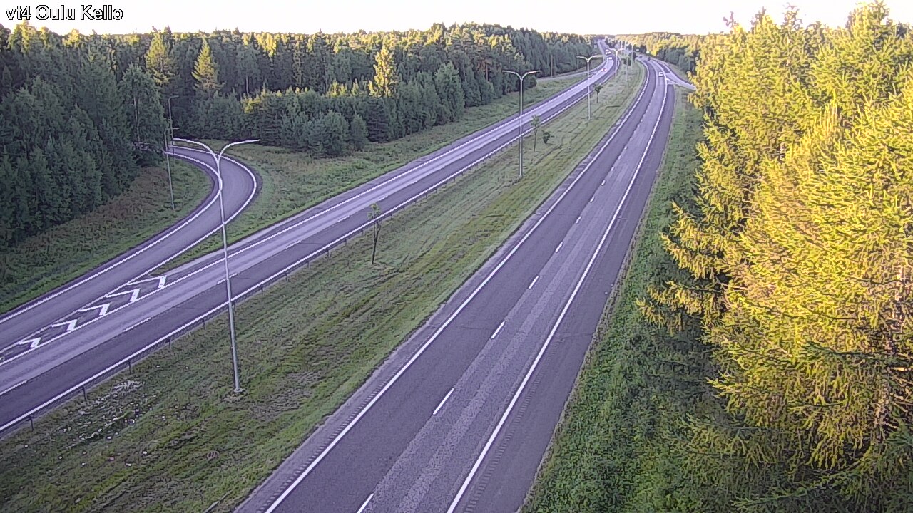 Weather Camera Image Road 4 Oulu, Kello, Oulu, Pohjois-Pohjanmaa
