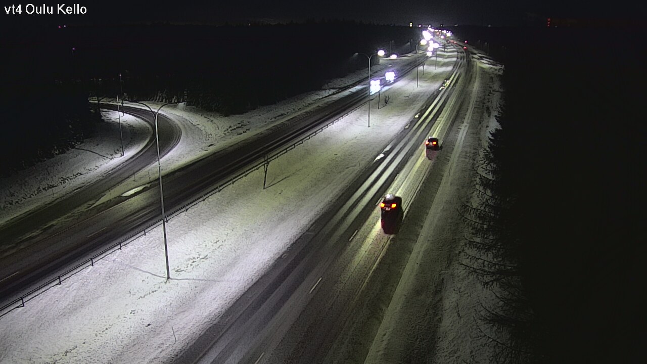 Weather Camera Image Väg 4 Uleåborg, Kello, Oulu, Pohjois-Pohjanmaa