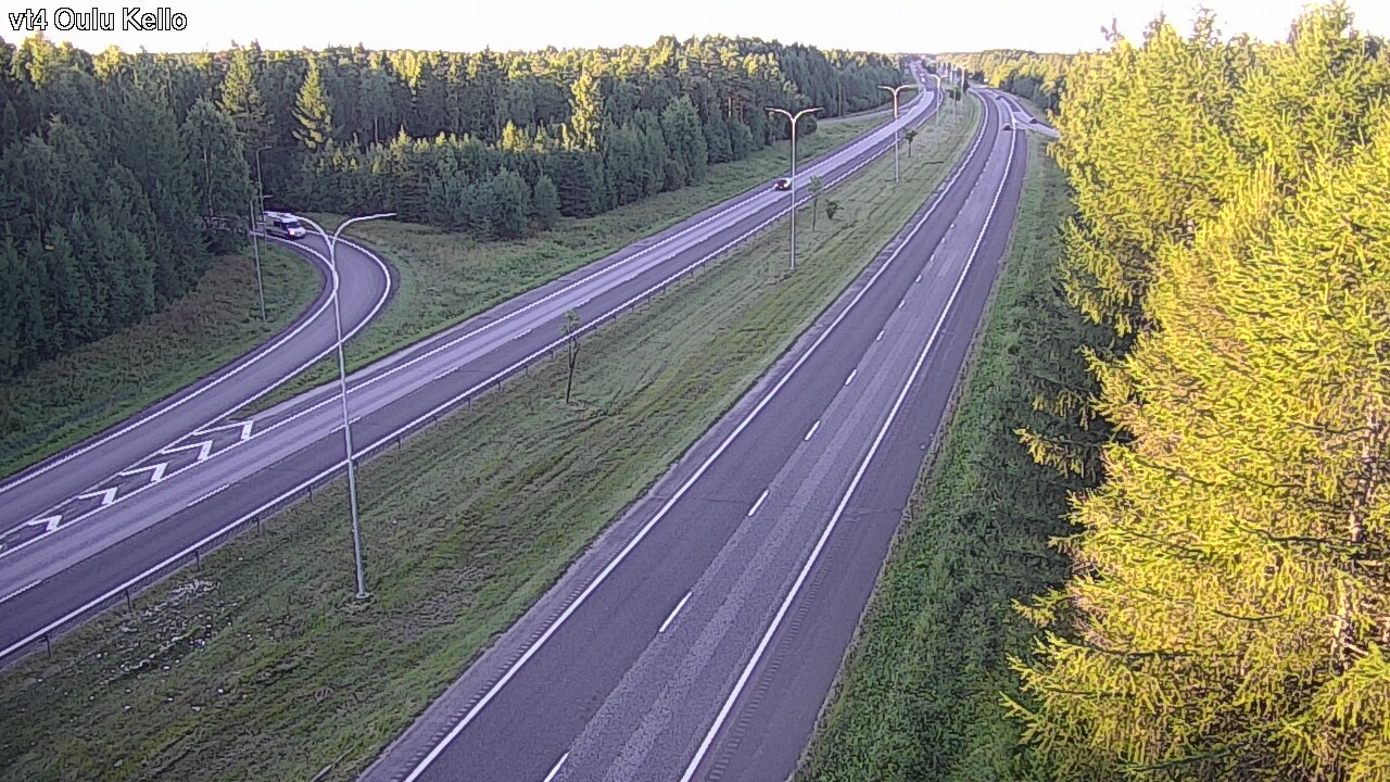 Weather Camera Image Road 4 Oulu, Kello, Oulu, Pohjois-Pohjanmaa