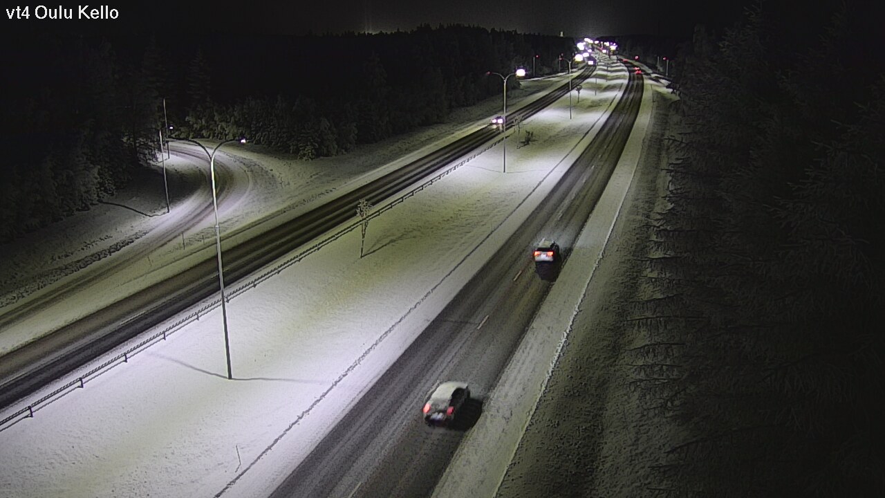 Weather Camera Image Väg 4 Uleåborg, Kello, Oulu, Pohjois-Pohjanmaa