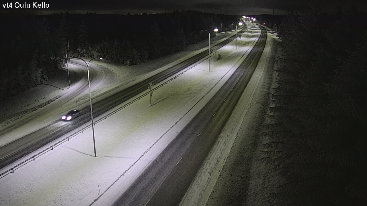 Weather Camera Image Road 4 Oulu, Kello, Oulu, Pohjois-Pohjanmaa