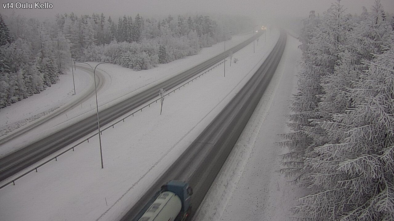 Weather Camera Image Väg 4 Uleåborg, Kello, Oulu, Pohjois-Pohjanmaa