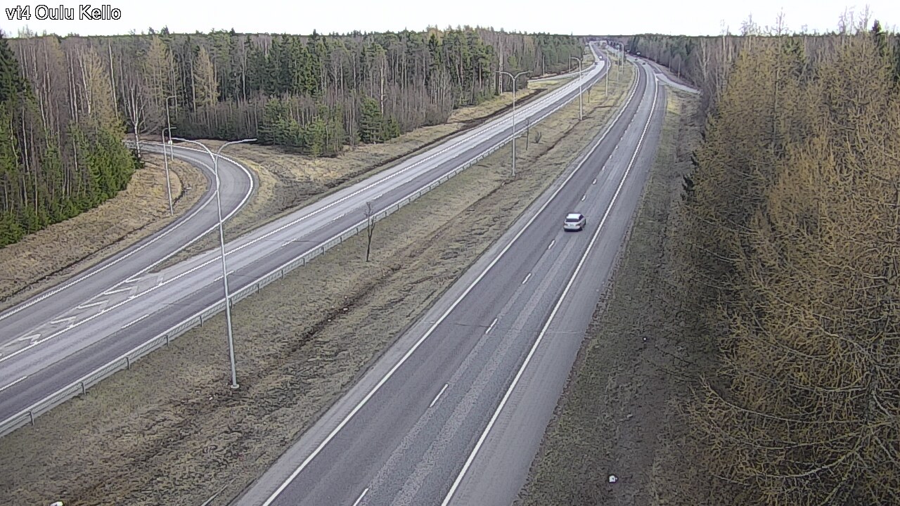 Weather Camera Image Väg 4 Uleåborg, Kello, Oulu, Pohjois-Pohjanmaa