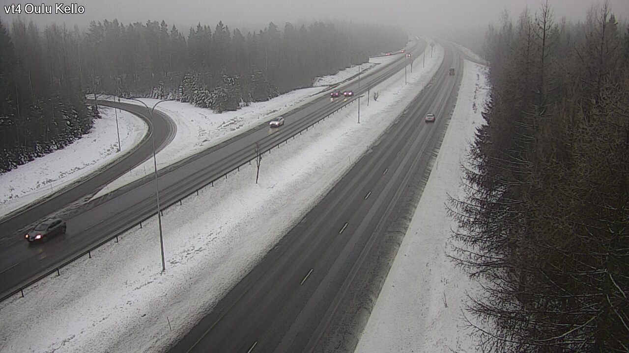 Weather Camera Image Road 4 Oulu, Kello, Oulu, Pohjois-Pohjanmaa
