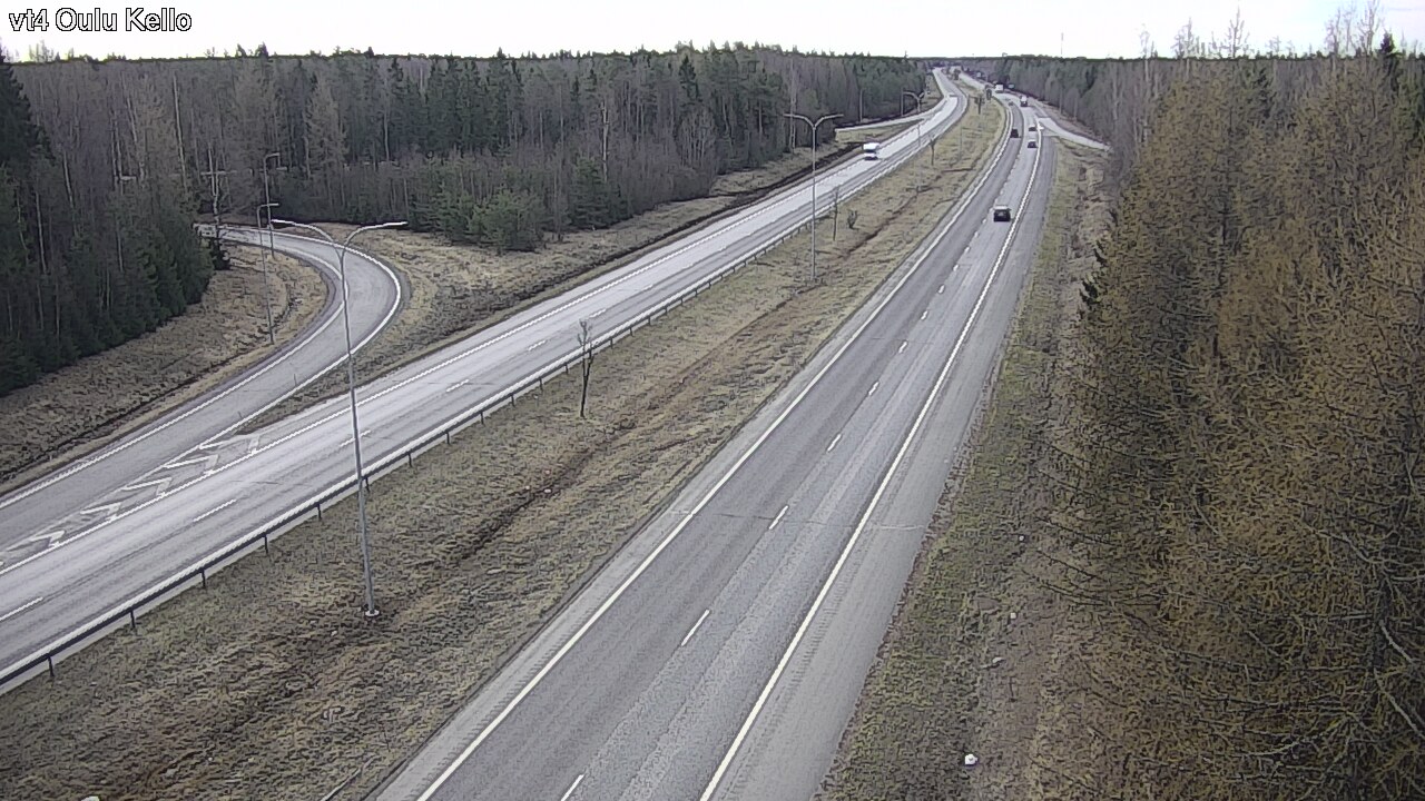 Weather Camera Image Väg 4 Uleåborg, Kello, Oulu, Pohjois-Pohjanmaa