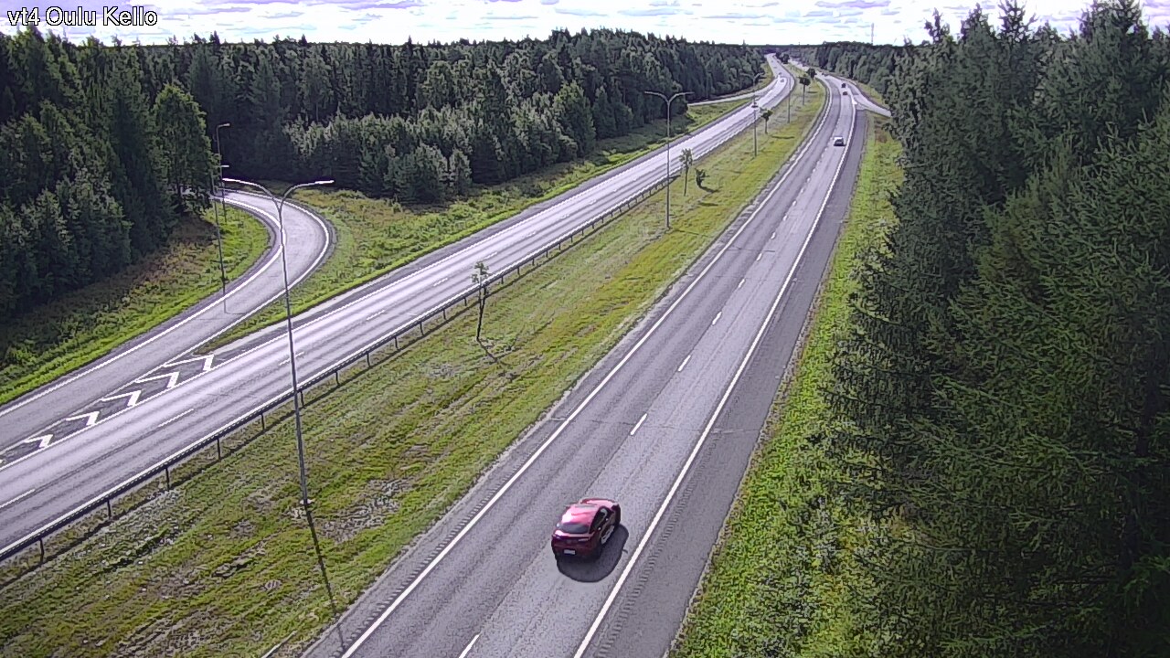 Weather Camera Image Road 4 Oulu, Kello, Oulu, Pohjois-Pohjanmaa