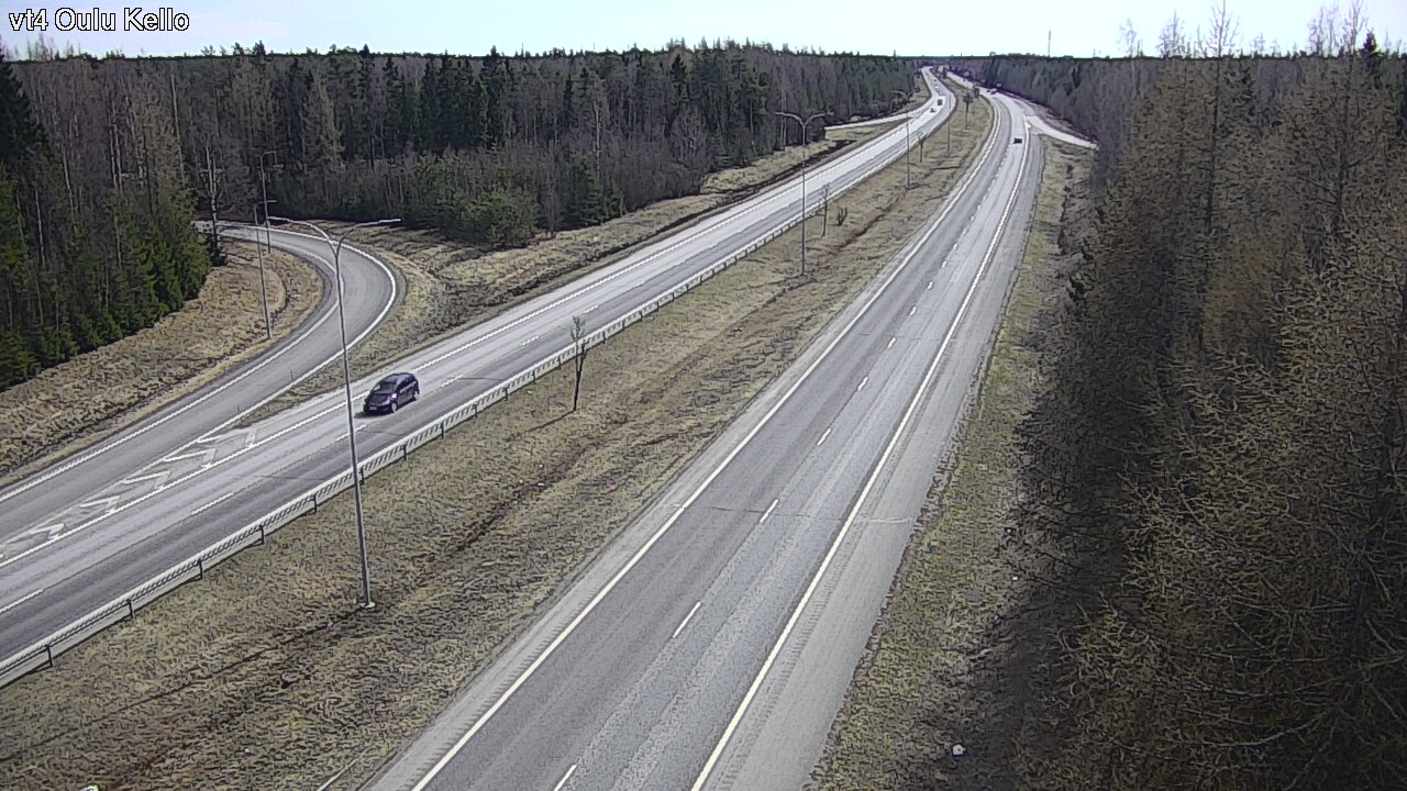 Weather Camera Image Väg 4 Uleåborg, Kello, Oulu, Pohjois-Pohjanmaa