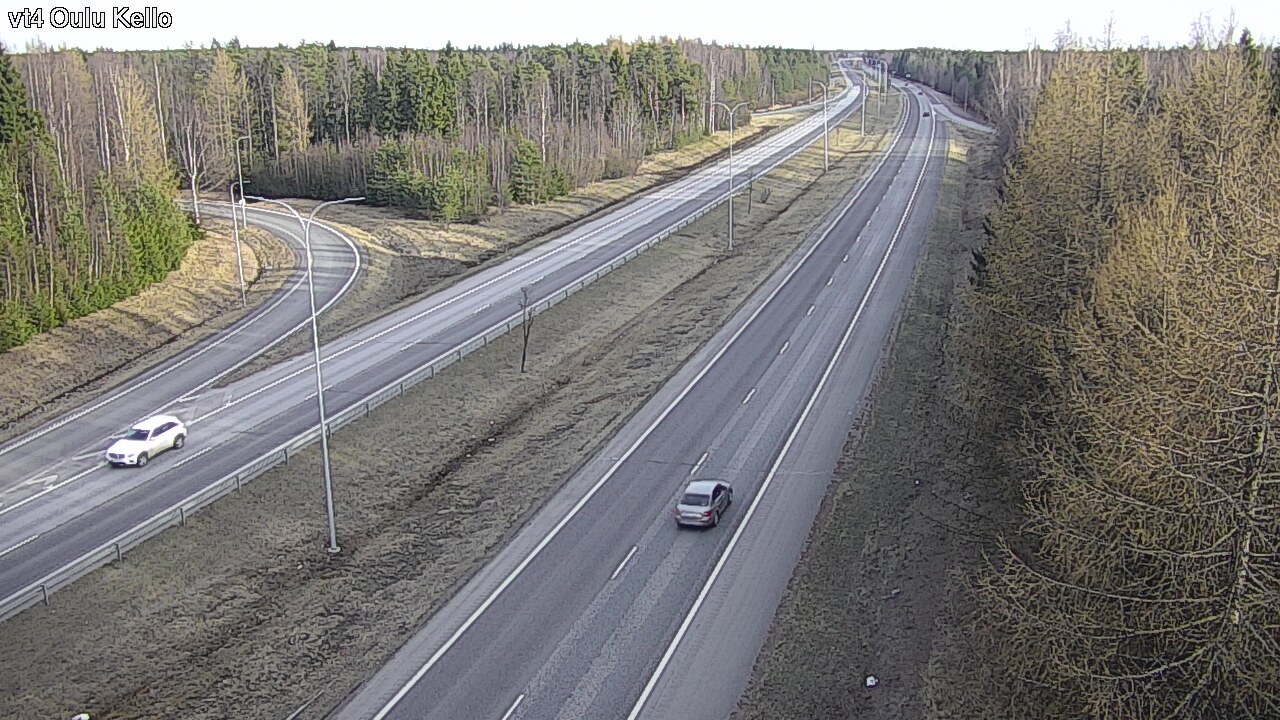 Weather Camera Image Väg 4 Uleåborg, Kello, Oulu, Pohjois-Pohjanmaa