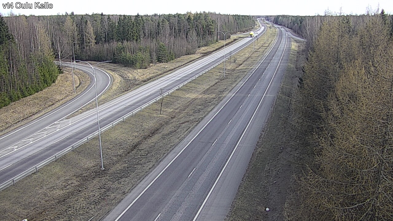 Weather Camera Image Väg 4 Uleåborg, Kello, Oulu, Pohjois-Pohjanmaa