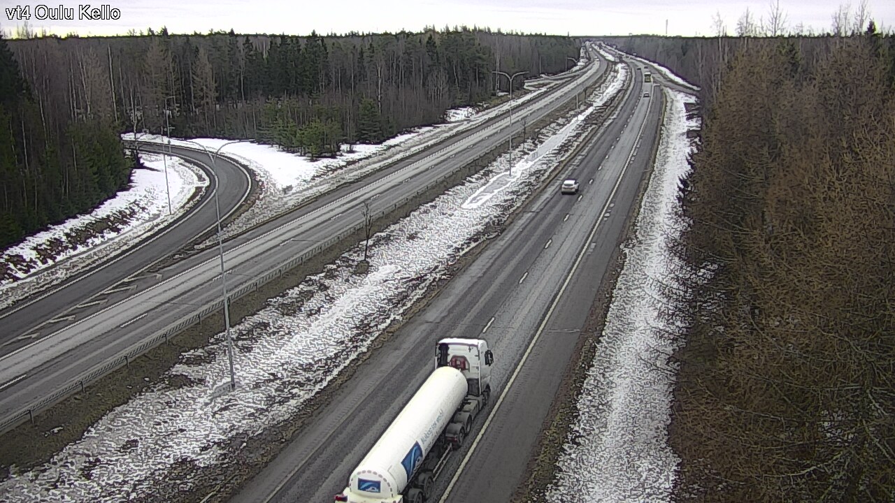 Weather Camera Image Road 4 Oulu, Kello, Oulu, Pohjois-Pohjanmaa