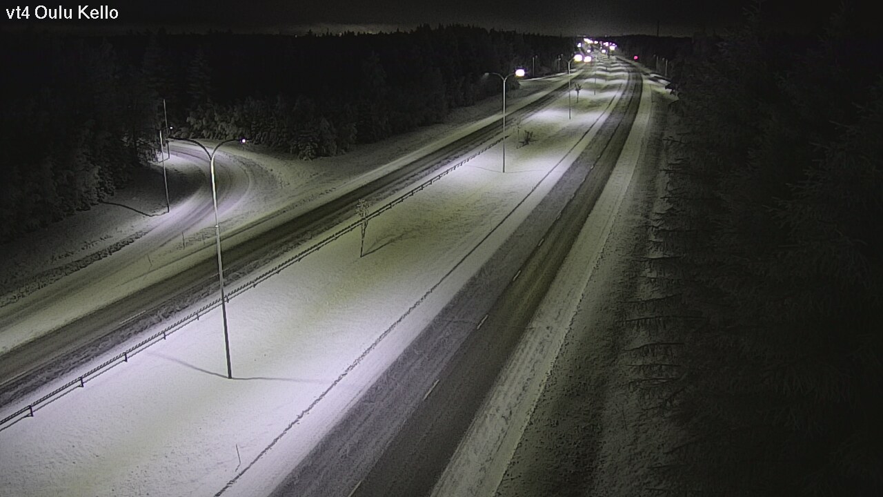 Weather Camera Image Road 4 Oulu, Kello, Oulu, Pohjois-Pohjanmaa