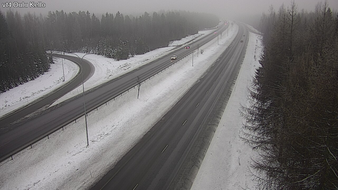 Weather Camera Image Road 4 Oulu, Kello, Oulu, Pohjois-Pohjanmaa