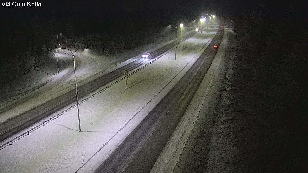 Weather Camera Image Väg 4 Uleåborg, Kello, Oulu, Pohjois-Pohjanmaa