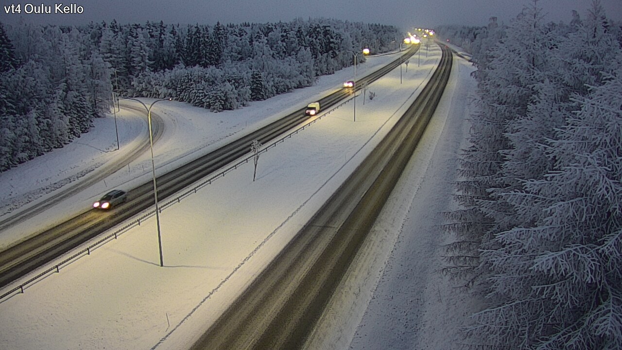 Weather Camera Image Väg 4 Uleåborg, Kello, Oulu, Pohjois-Pohjanmaa
