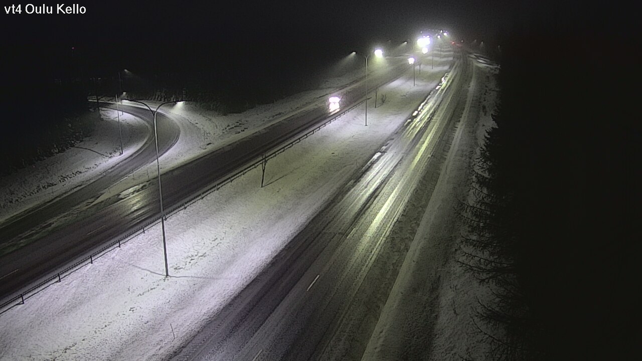 Weather Camera Image Road 4 Oulu, Kello, Oulu, Pohjois-Pohjanmaa