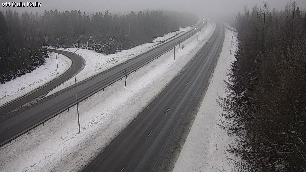 Weather Camera Image Road 4 Oulu, Kello, Oulu, Pohjois-Pohjanmaa