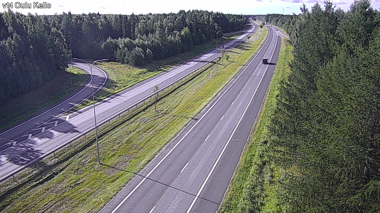 Weather Camera Image Road 4 Oulu, Kello, Oulu, Pohjois-Pohjanmaa