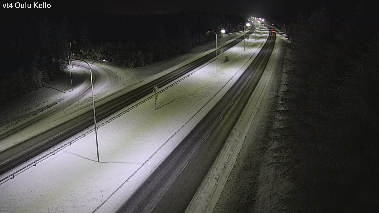 Weather Camera Image Väg 4 Uleåborg, Kello, Oulu, Pohjois-Pohjanmaa