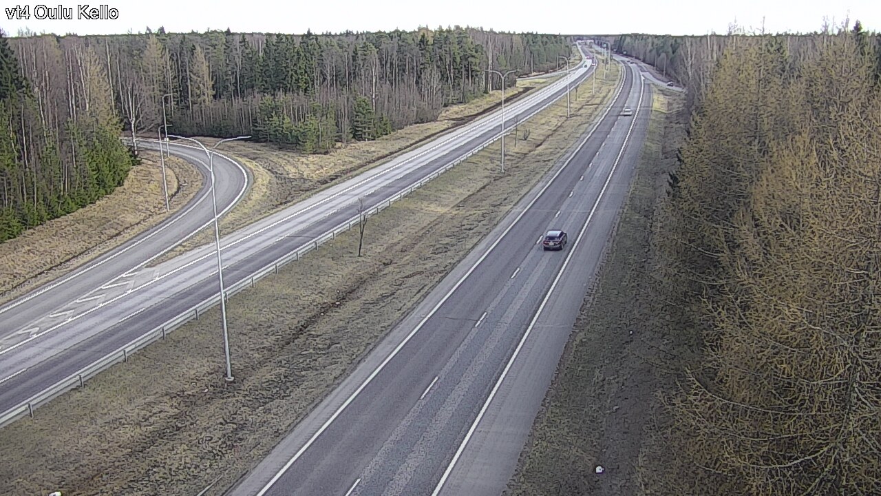 Weather Camera Image Väg 4 Uleåborg, Kello, Oulu, Pohjois-Pohjanmaa