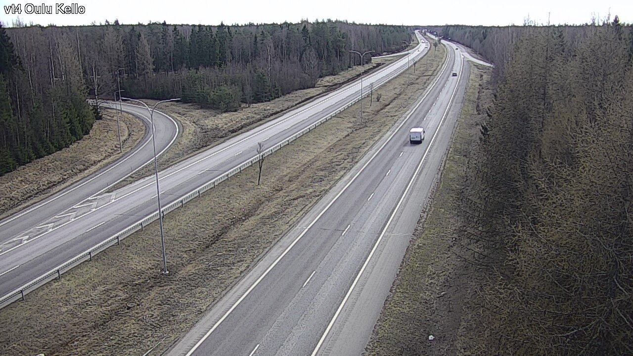 Weather Camera Image Väg 4 Uleåborg, Kello, Oulu, Pohjois-Pohjanmaa
