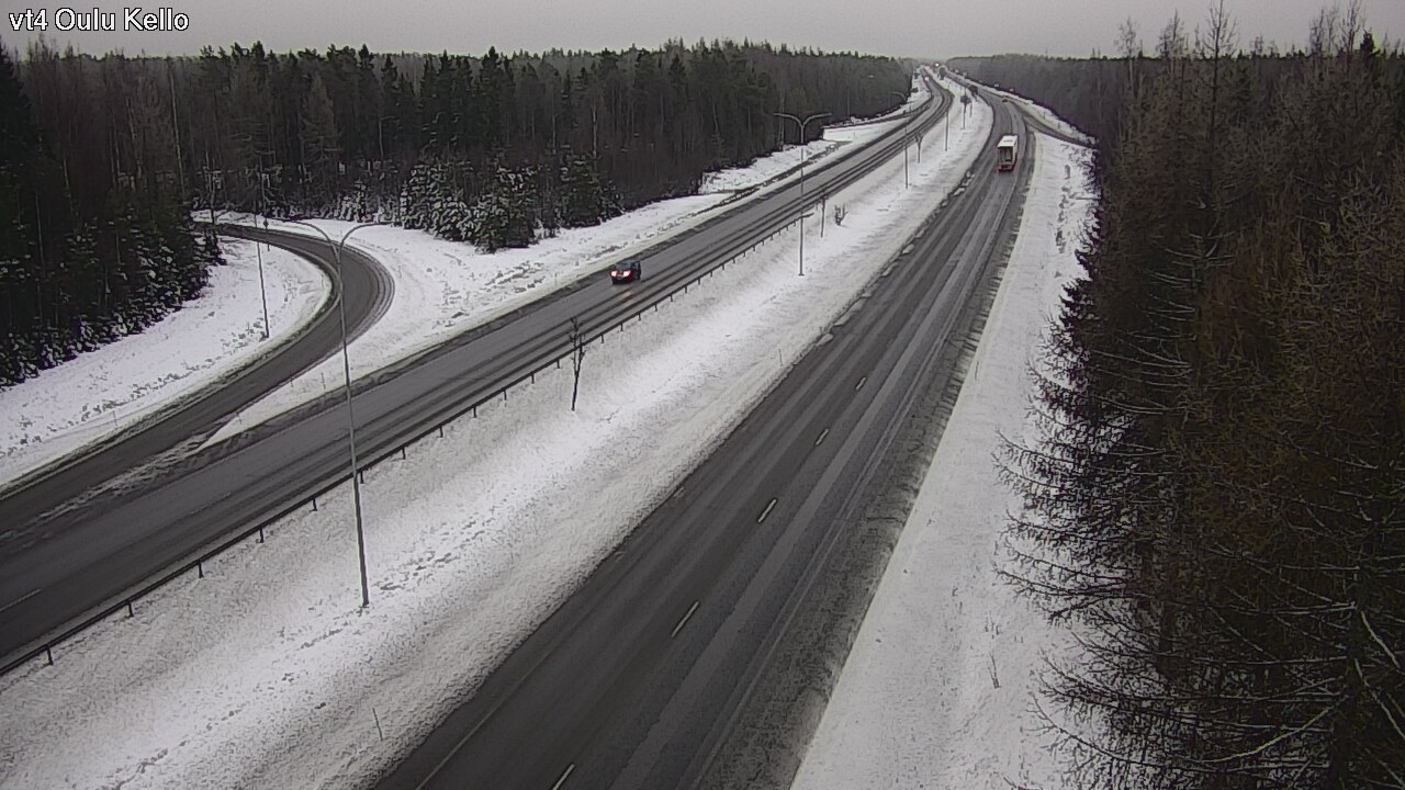 Weather Camera Image Road 4 Oulu, Kello, Oulu, Pohjois-Pohjanmaa