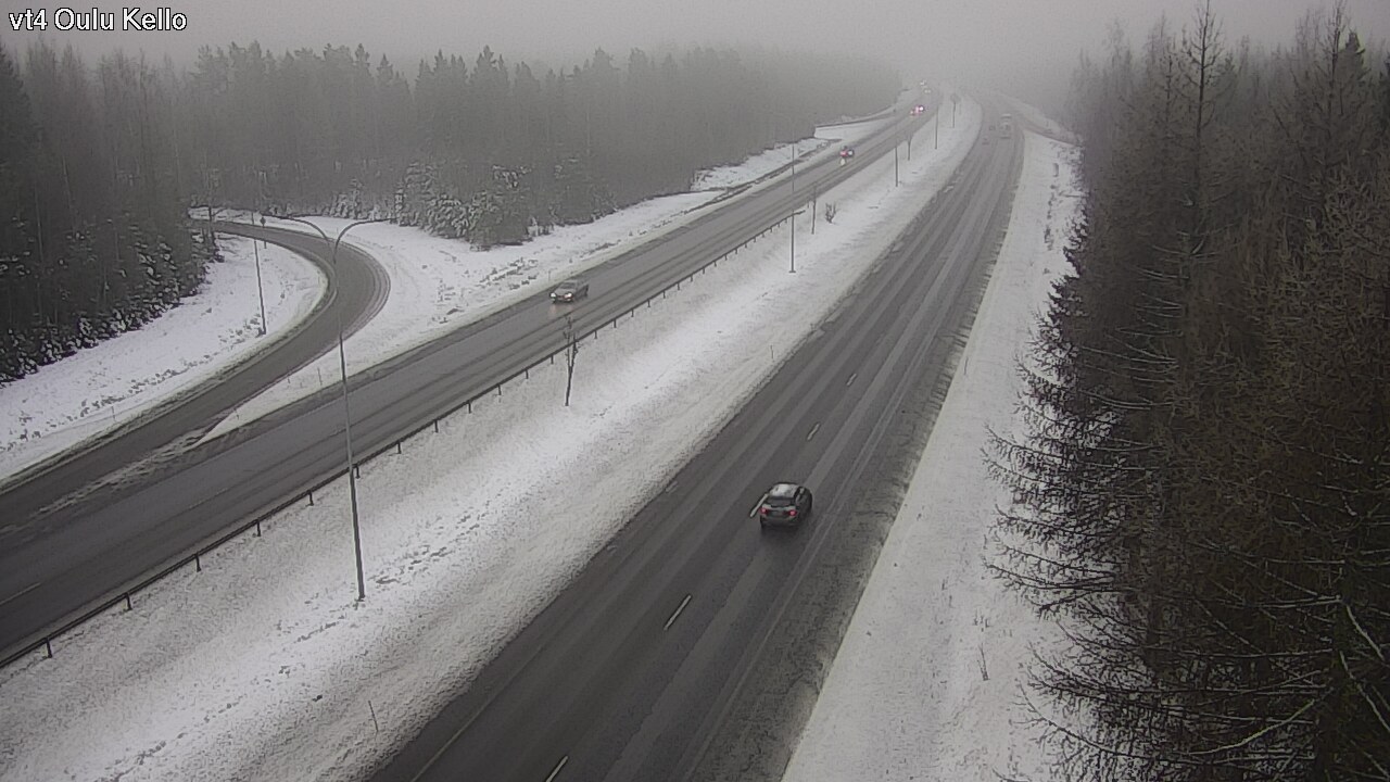Weather Camera Image Road 4 Oulu, Kello, Oulu, Pohjois-Pohjanmaa