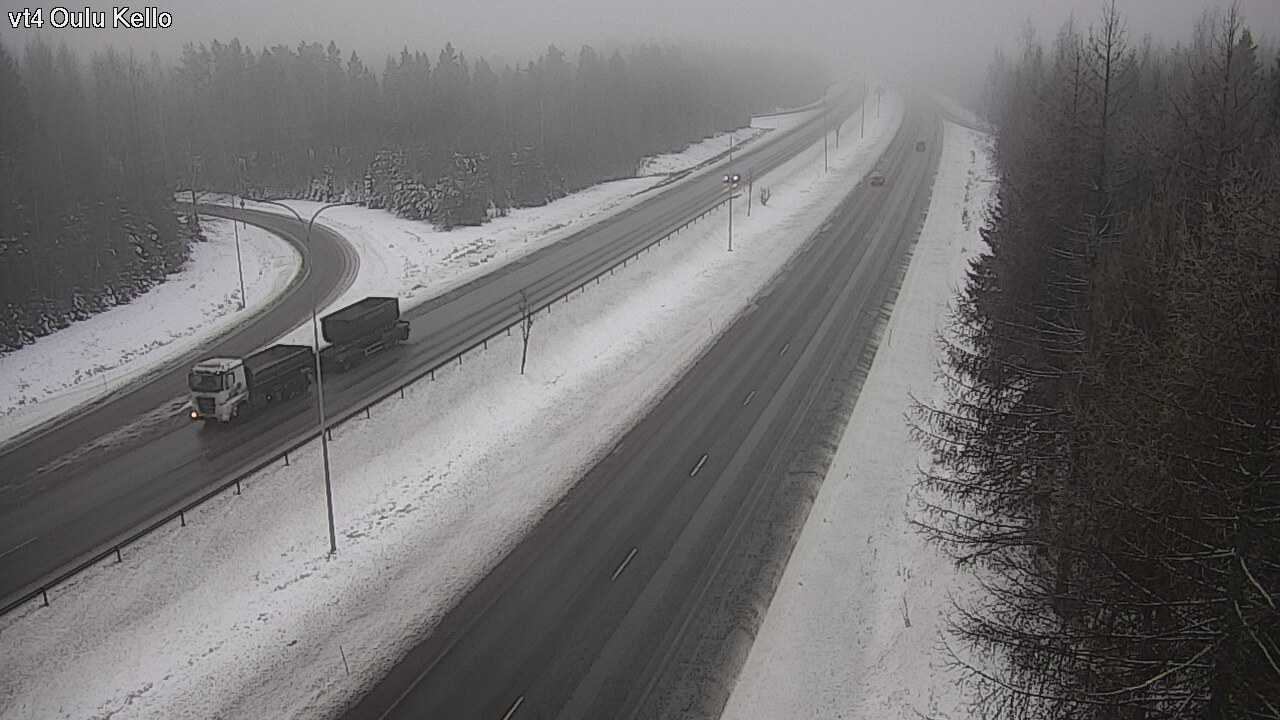 Weather Camera Image Road 4 Oulu, Kello, Oulu, Pohjois-Pohjanmaa