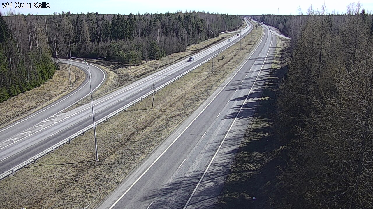 Weather Camera Image Väg 4 Uleåborg, Kello, Oulu, Pohjois-Pohjanmaa
