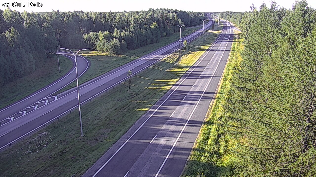 Weather Camera Image Road 4 Oulu, Kello, Oulu, Pohjois-Pohjanmaa