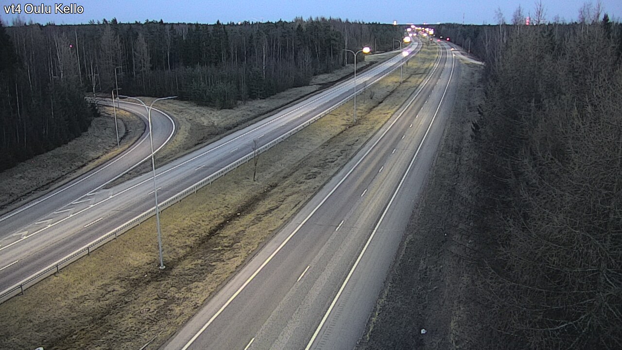 Weather Camera Image Väg 4 Uleåborg, Kello, Oulu, Pohjois-Pohjanmaa