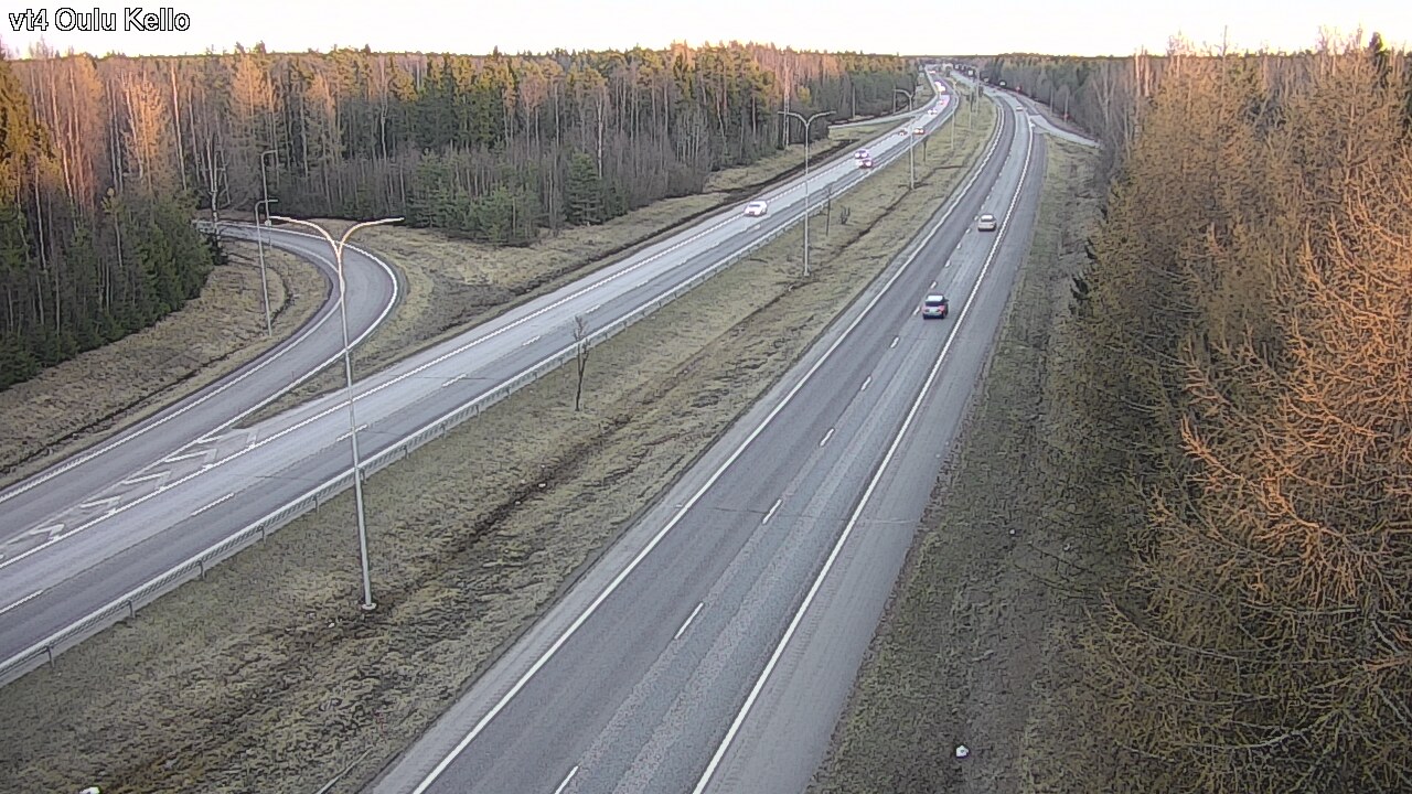 Weather Camera Image Väg 4 Uleåborg, Kello, Oulu, Pohjois-Pohjanmaa
