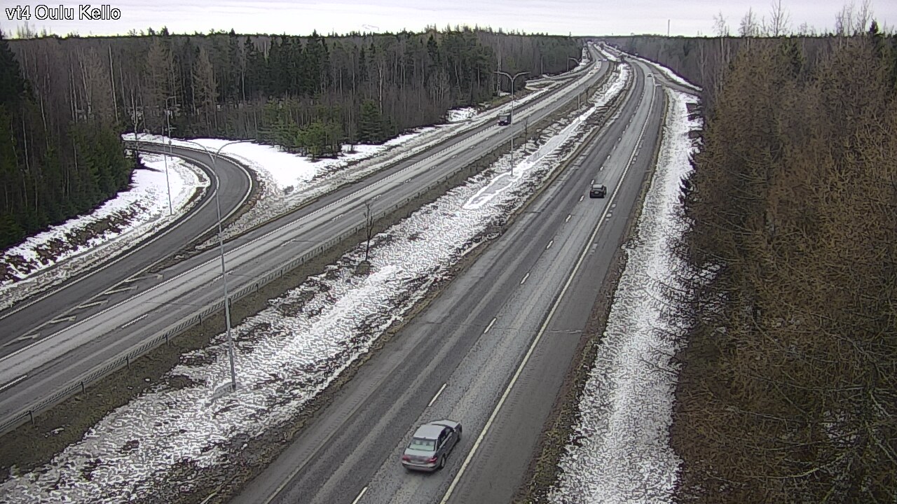 Weather Camera Image Road 4 Oulu, Kello, Oulu, Pohjois-Pohjanmaa