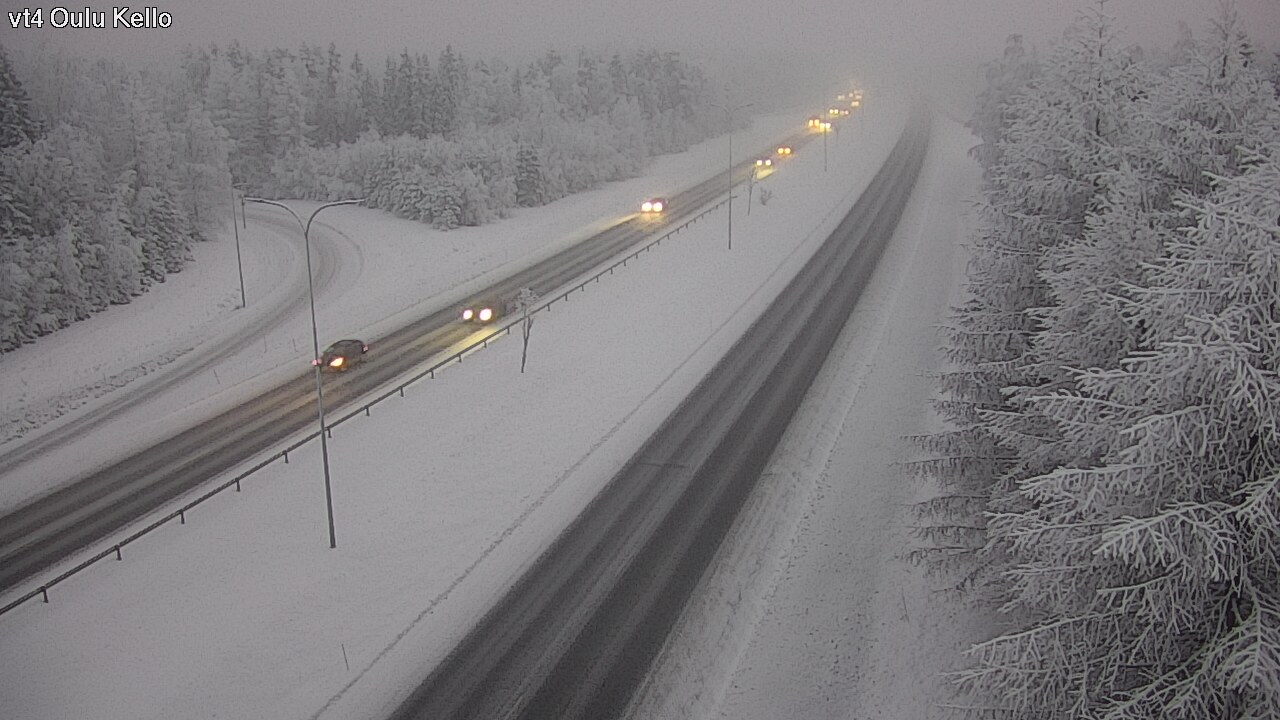 Weather Camera Image Väg 4 Uleåborg, Kello, Oulu, Pohjois-Pohjanmaa