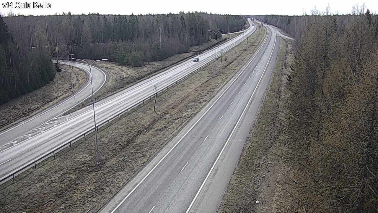 Weather Camera Image Väg 4 Uleåborg, Kello, Oulu, Pohjois-Pohjanmaa