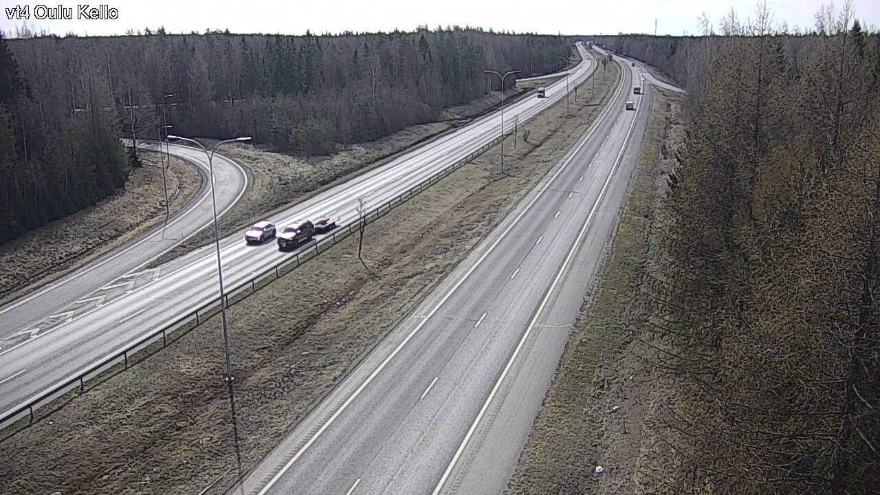 Weather Camera Image Väg 4 Uleåborg, Kello, Oulu, Pohjois-Pohjanmaa